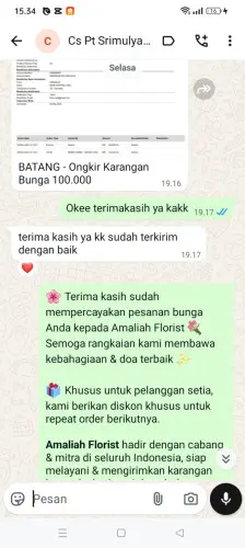 Testimonial Papan Bunga cikadongdong